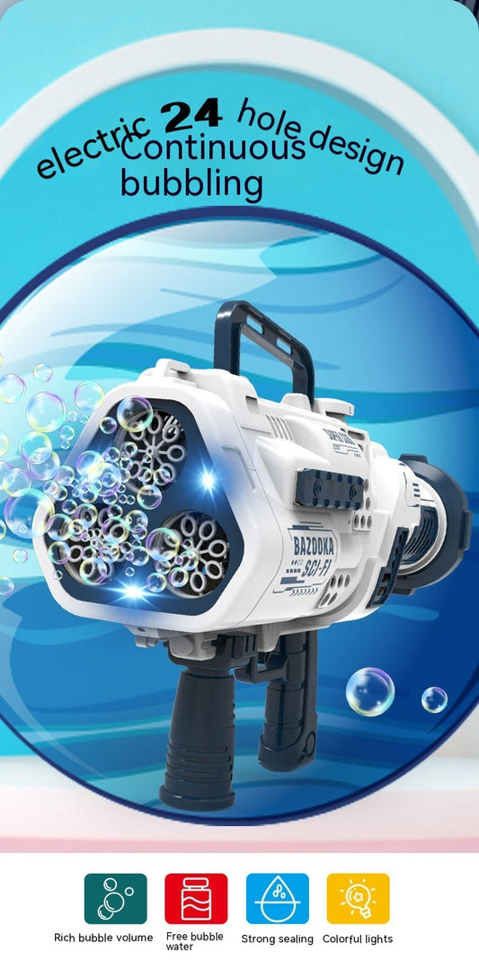 Full-automatic Lighting Bazooka Bubble Gun Children's Toys